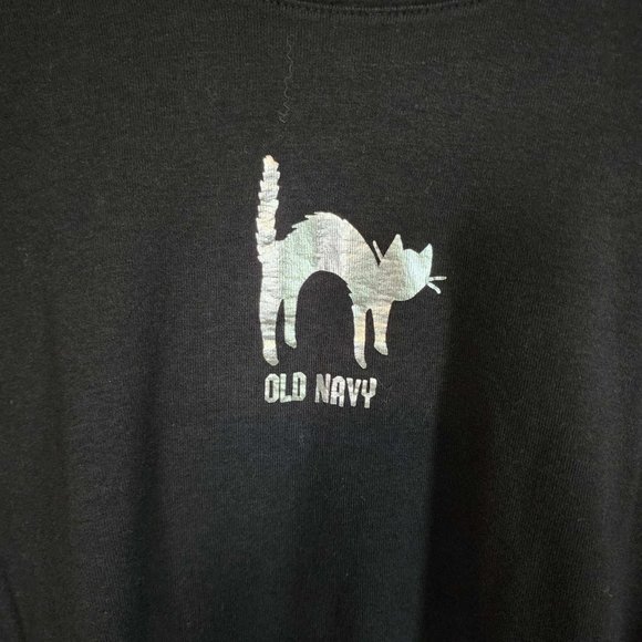 EUC Old Navy Black Cat T-Shirt Halloween - Picture 4 of 4